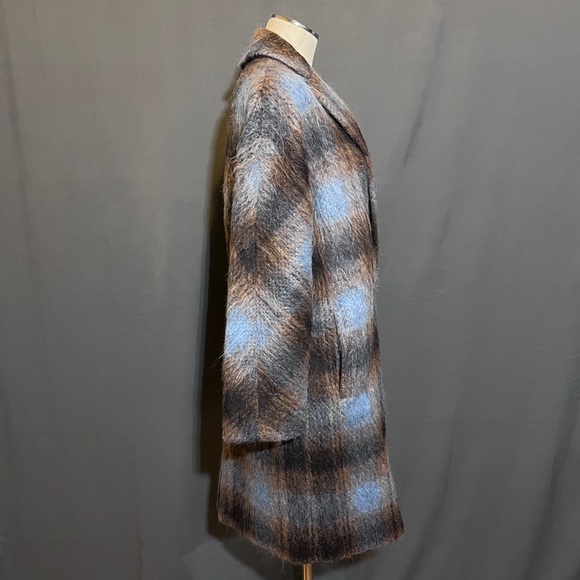 VINCE Mohair Alpaca Wool Blend Plaid - Picture 5 of 15